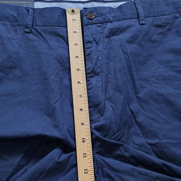 Polo Ralph Lauren Chino Shorts Mens 42 Navy Pockets Zip Cotton Classic Fit 9" - Picture 6 of 16